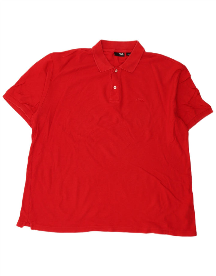 Fila Mens Polo Shirt XL Red