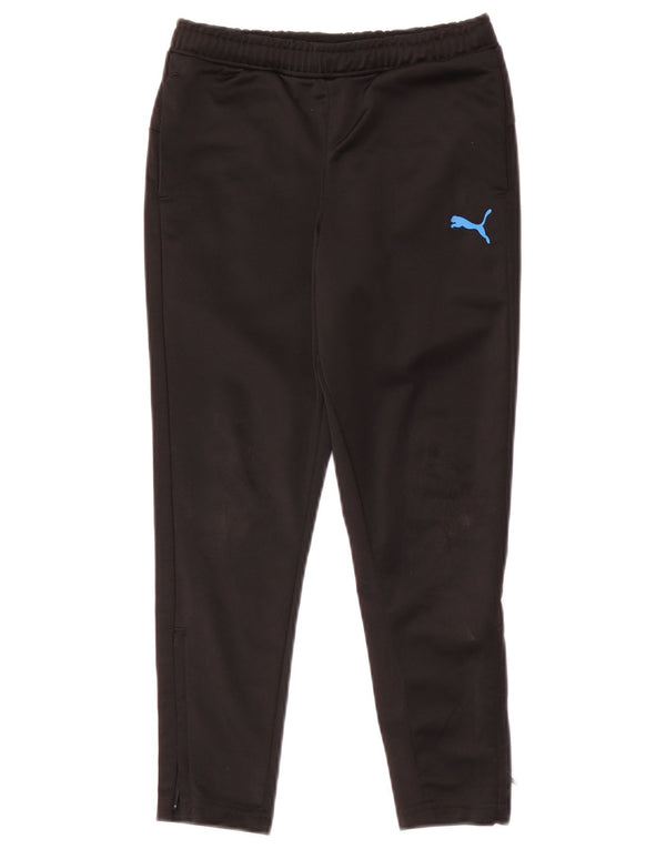 Puma Boys Tracksuit Trousers 7-8 Years Black Polyester
