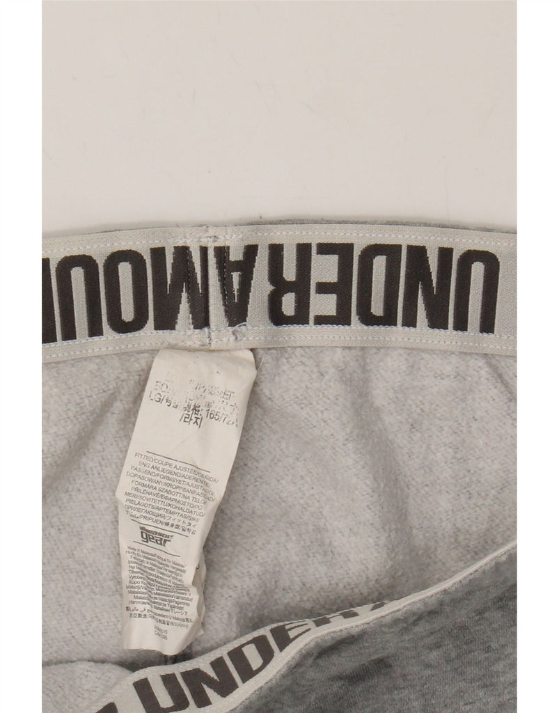 UNDER ARMOUR Womens Capri Tracksuit Trousers Joggers UK 16 Large Grey Vintage Under Armour and Second-Hand Under Armour from Messina Hembry 