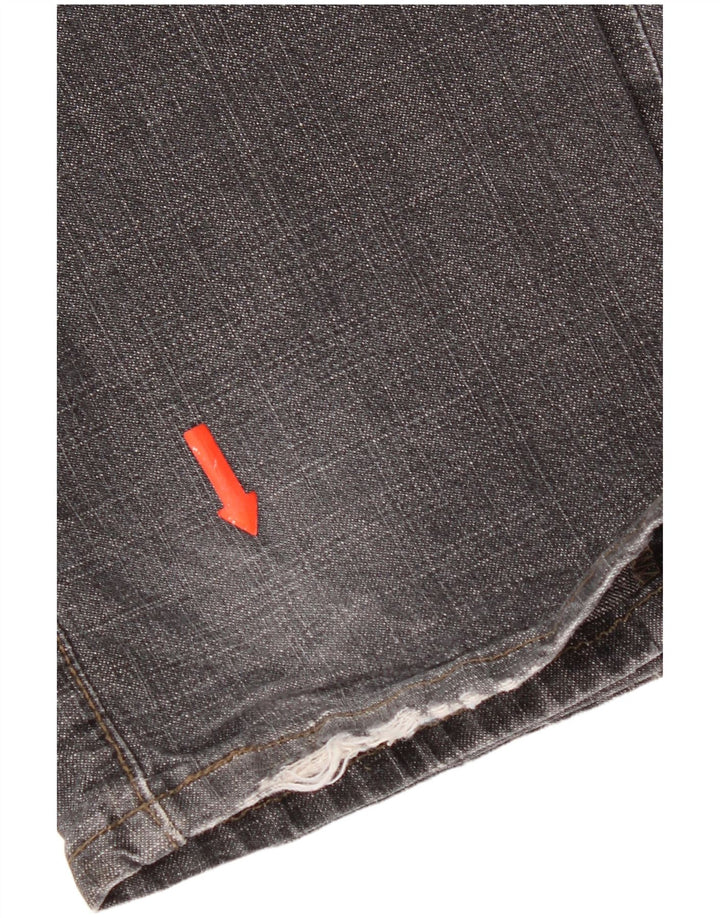 Levi's Womens 505 Distressed Straight Jeans US 6 Medium W30 L32 Grey