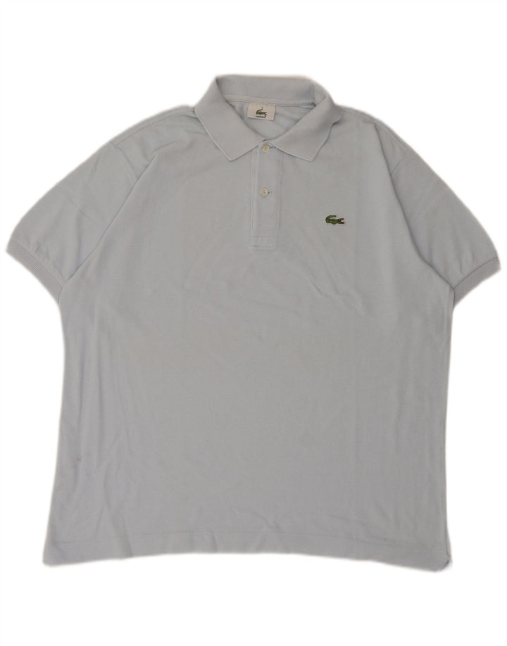 Lacoste Mens Polo Shirt Size 5 Large Blue Cotton