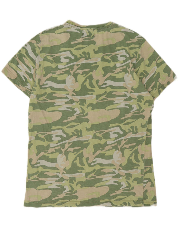 Jeep Mens Graphic T-Shirt Top XL Green Camouflage