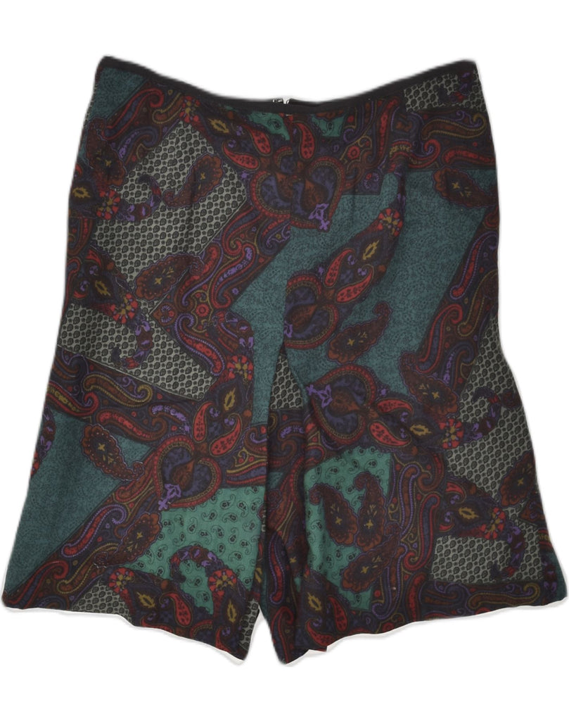 VINTAGE Womens Casual Shorts W30 Medium Multicoloured Paisley Cotton | Vintage Vintage | Thrift | Second-Hand Vintage | Used Clothing | Messina Hembry 