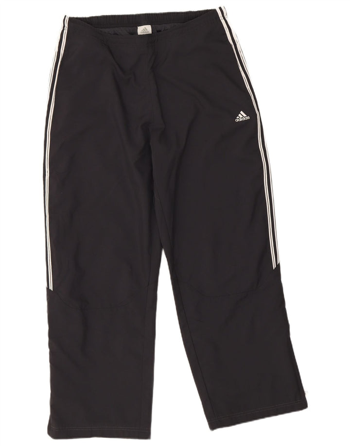 Adidas Womens Tracksuit Trousers Joggers UK 14 Medium Black Polyester