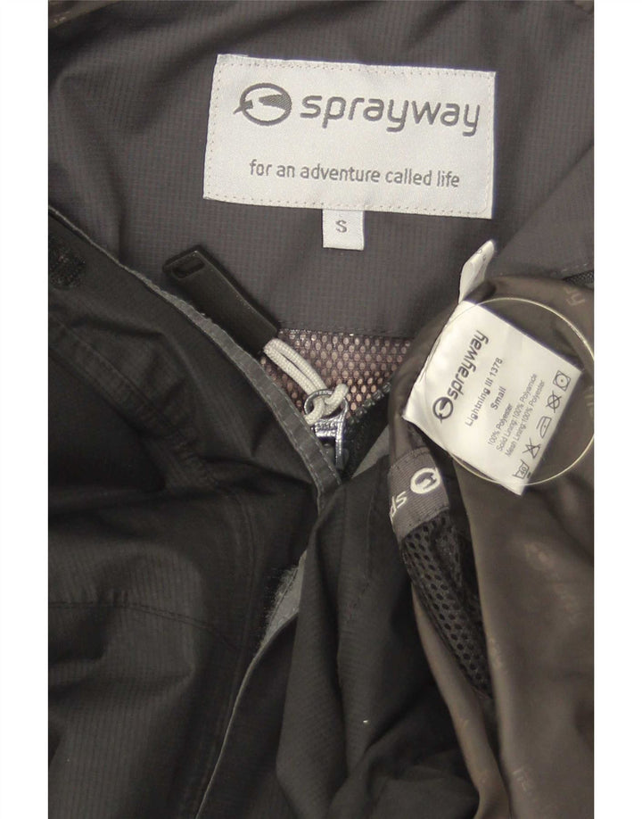 Sprayway Mens Windbreaker Jacket UK 36 Small Black Colourblock Polyester