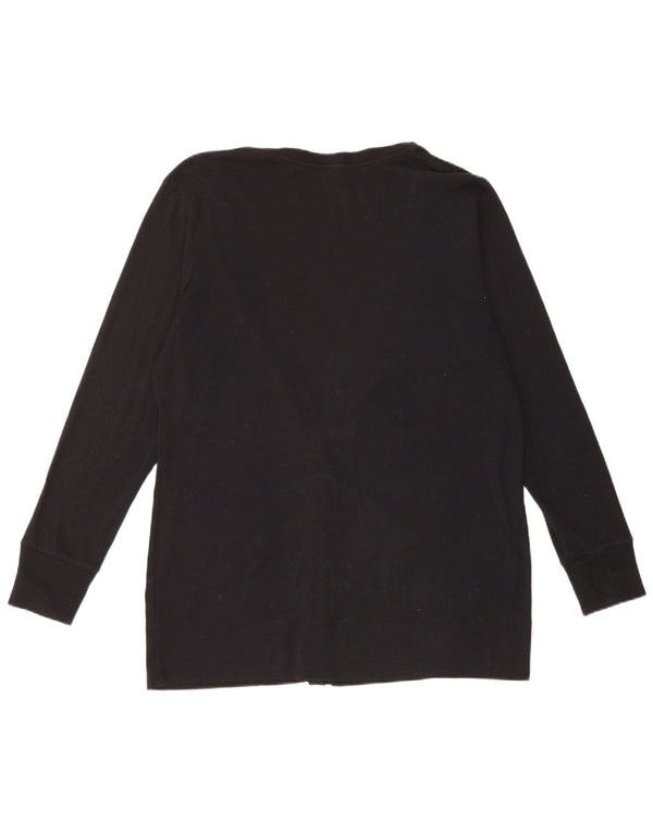 Marks & Spencer Womens Cardigan Sweater UK 18 XL Black Cotton