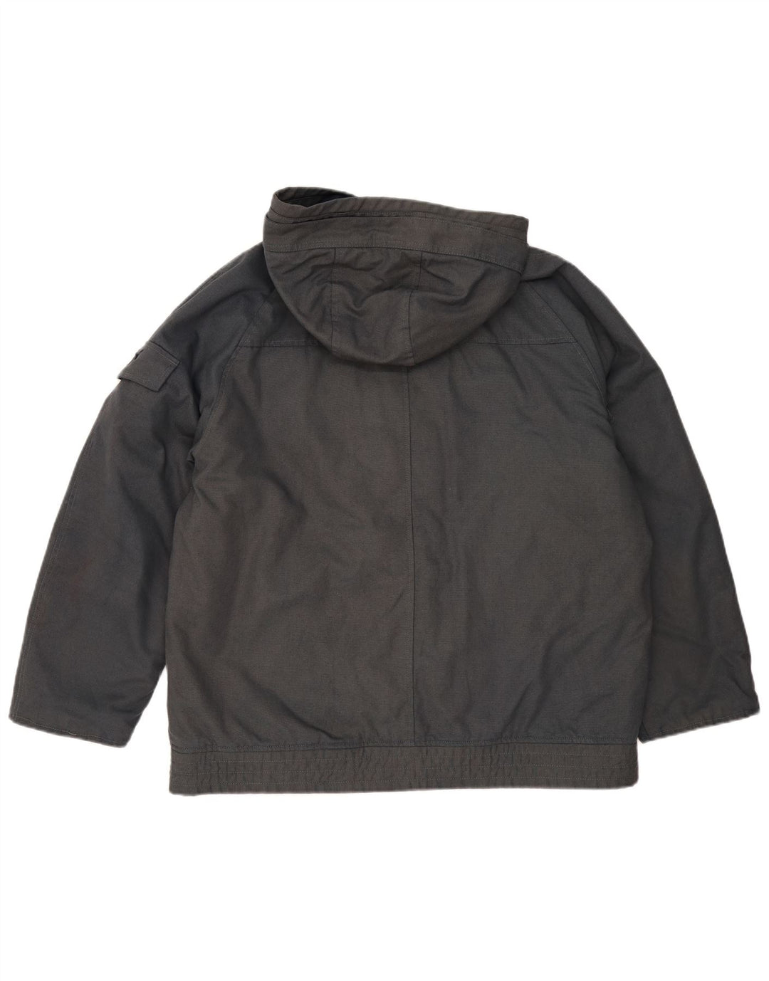 Puma Mens Hooded Windbreaker Jacket UK 40 Large Grey Cotton