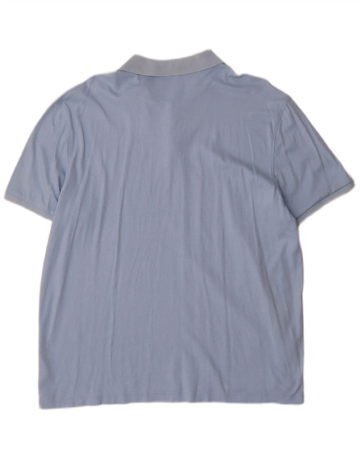 Calvin Klein Mens Polo Shirt XL Blue Cotton
