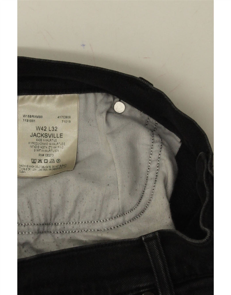 WRANGLER Mens Jacksville Cropped Jeans W42 L24 Black Cotton Vintage Wrangler and Second-Hand Wrangler from Messina Hembry 