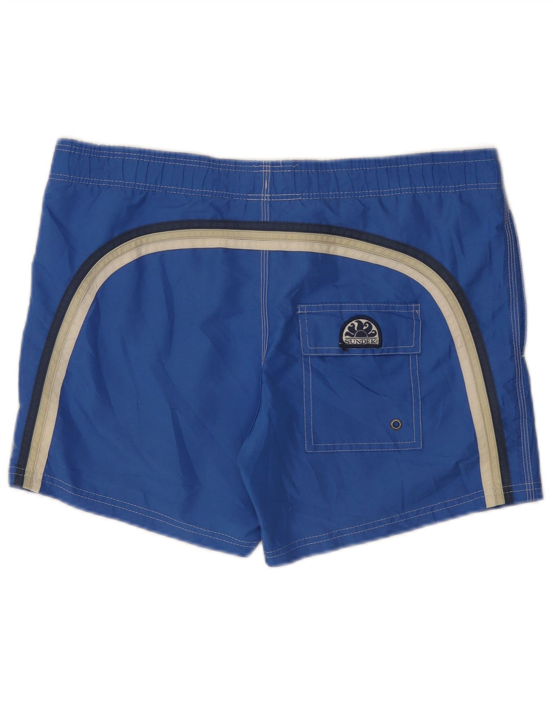 Sundek Mens Swimming Shorts Large Blue Colourblock