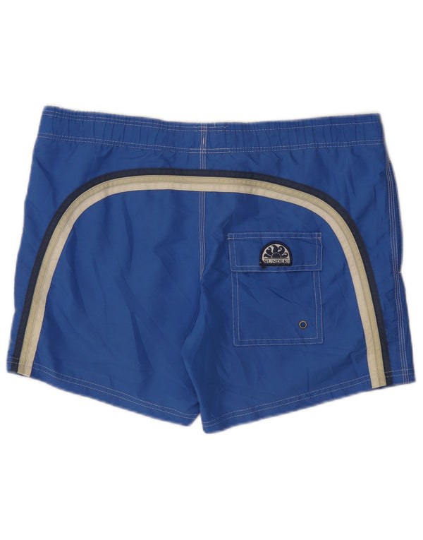 Sundek Mens Swimming Shorts Large Blue Colourblock