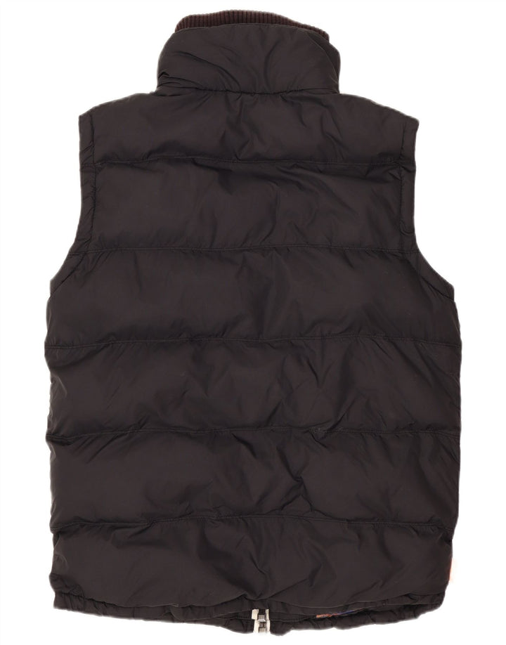 Superdry Mens Oversized Padded Gilet UK 10 Small Black Nylon