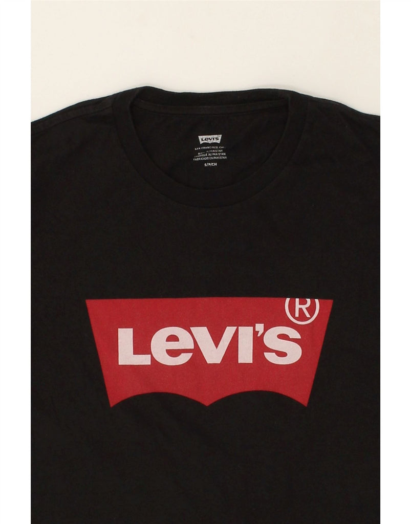 LEVI'S Mens Graphic T-Shirt Top Small Black Cotton | Vintage Levi's | Thrift | Second-Hand Levi's | Used Clothing | Messina Hembry 