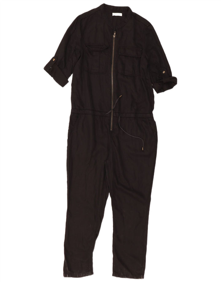 LAB DIP Womens 3/4 Sleeve Jumpsuit EU 38 Medium  Black Tencel