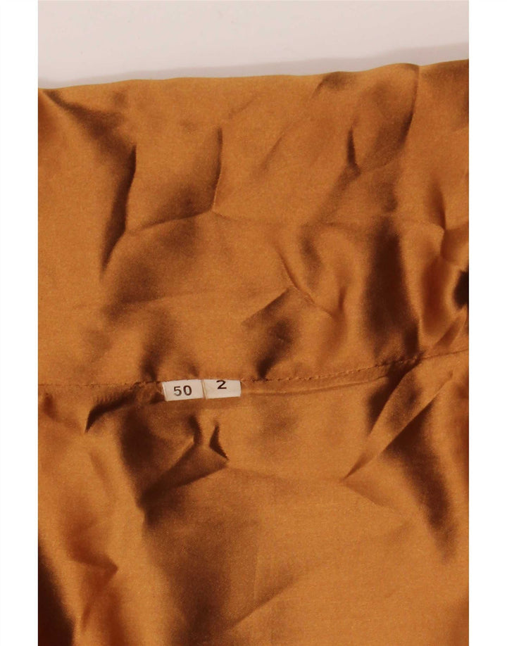 Vintage Womens Suede Overcoat IT 50 XL Beige