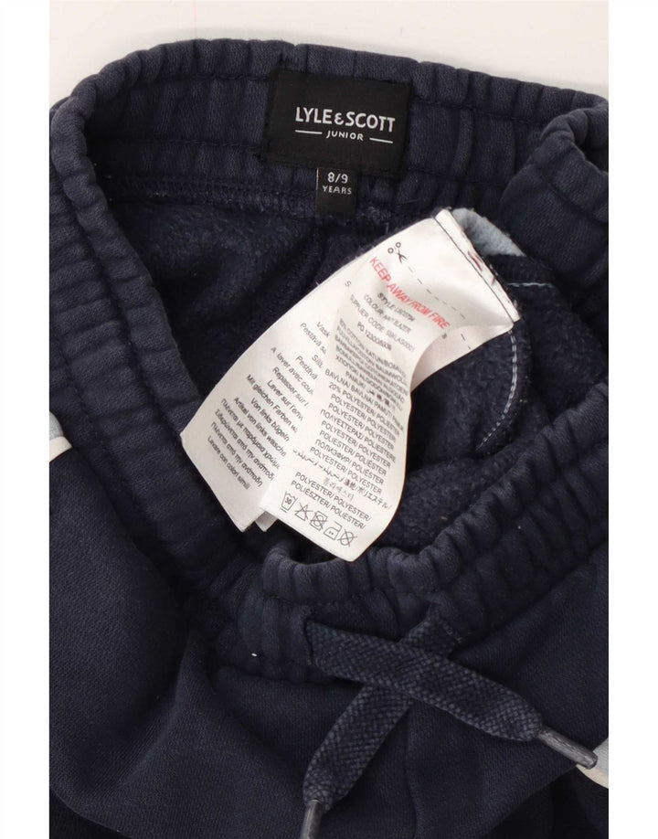 Lyle & Scott Boys Tracksuit Trousers Joggers 8-9 Years Navy Blue