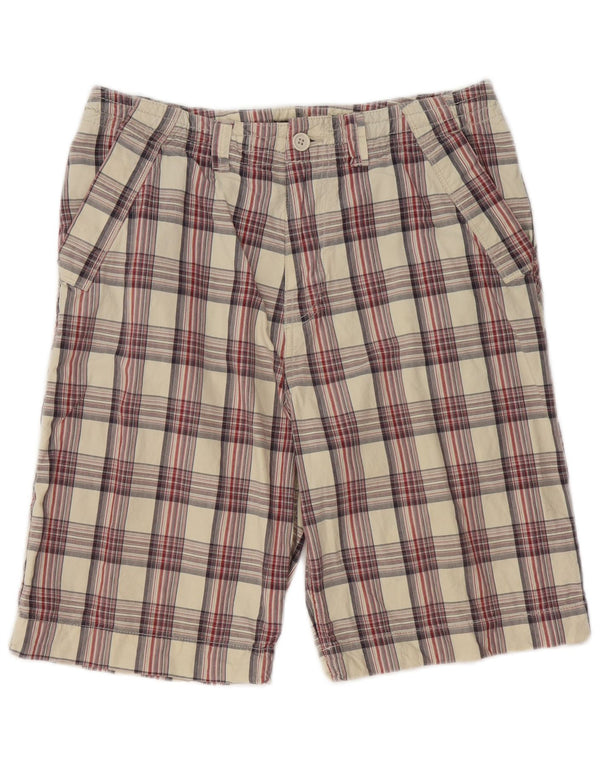 Ted Baker Mens Chino Shorts W32 Medium Multicoloured Check Cotton
