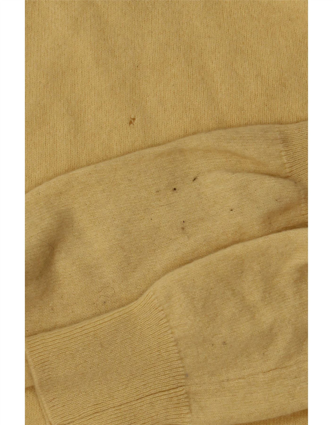 Massimo Dutti Womens Roll Neck Jumper Sweater UK 6 XS Yellow Wool