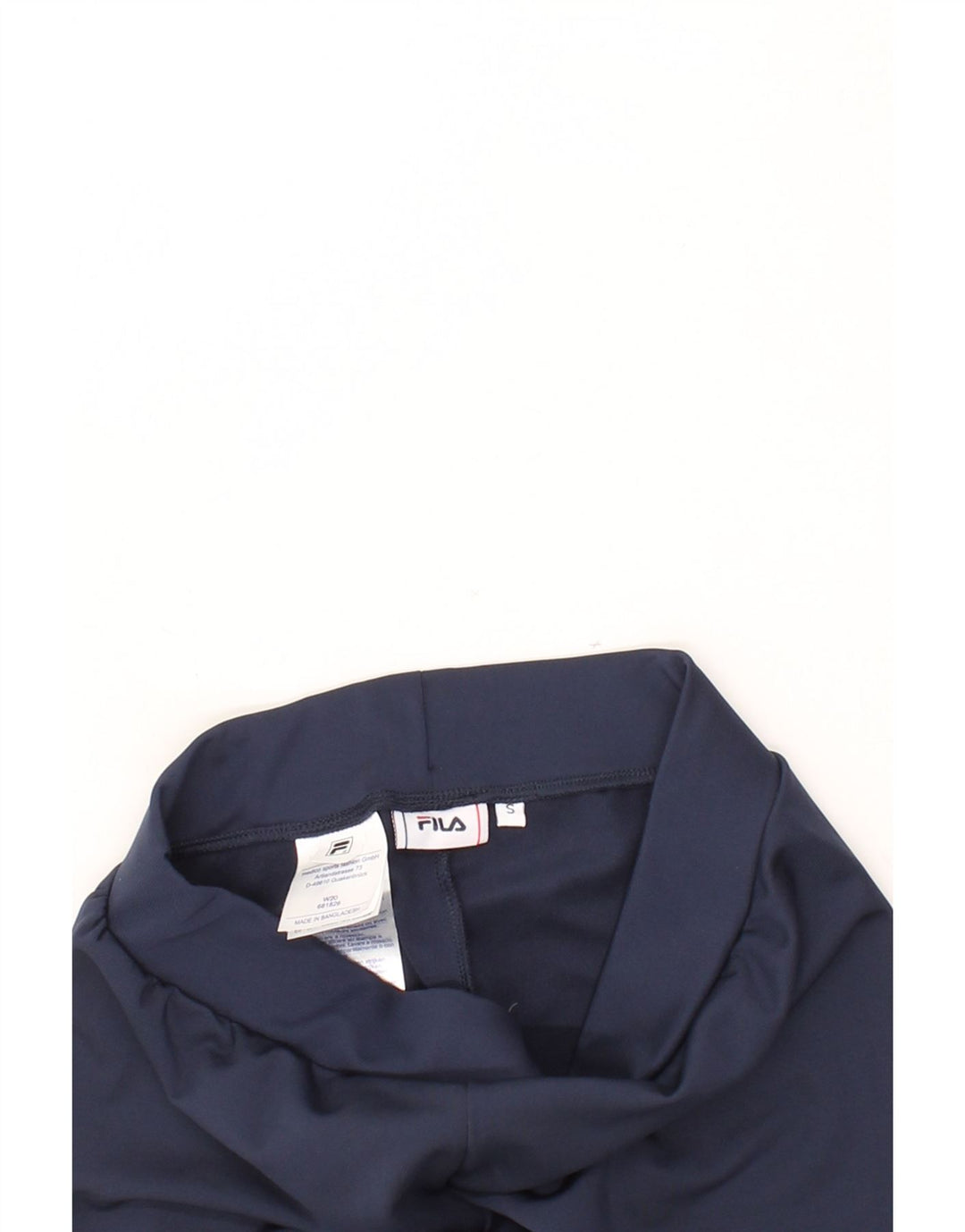 FILA Womens Graphic Leggings UK 8 Small  Navy Blue Polyester Vintage Fila and Second-Hand Fila from Messina Hembry 