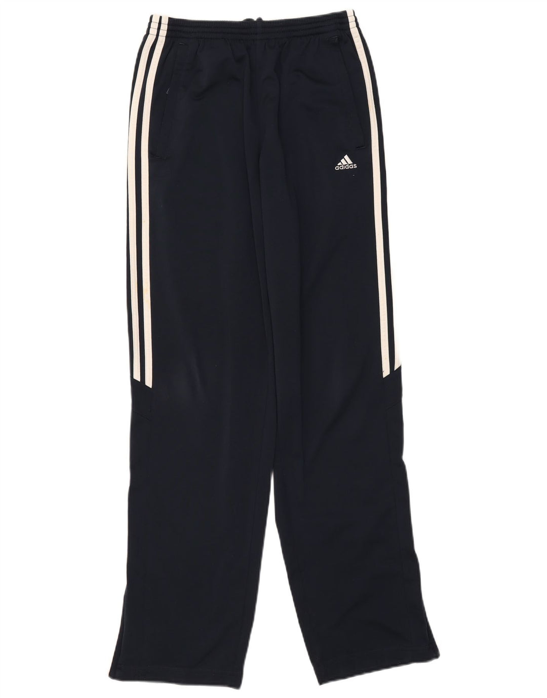Adidas Boys Tracksuit Trousers 15-16 Years Navy Blue Polyester