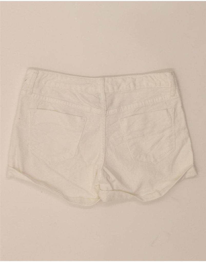 MOSSIMO Womens Denim Shorts US 2 XS W28 White Cotton Vintage Mossimo and Second-Hand Mossimo from Messina Hembry 