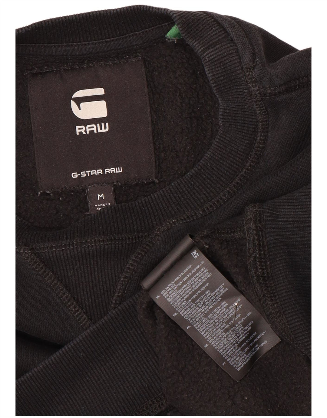 G-STAR Mens Sweatshirt Jumper Medium Black Cotton