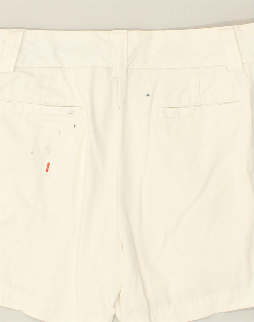 J. CREW Womens Chino Shorts US 12 Large W34 White Cotton | Vintage J. Crew | Thrift | Second-Hand J. Crew | Used Clothing | Messina Hembry 