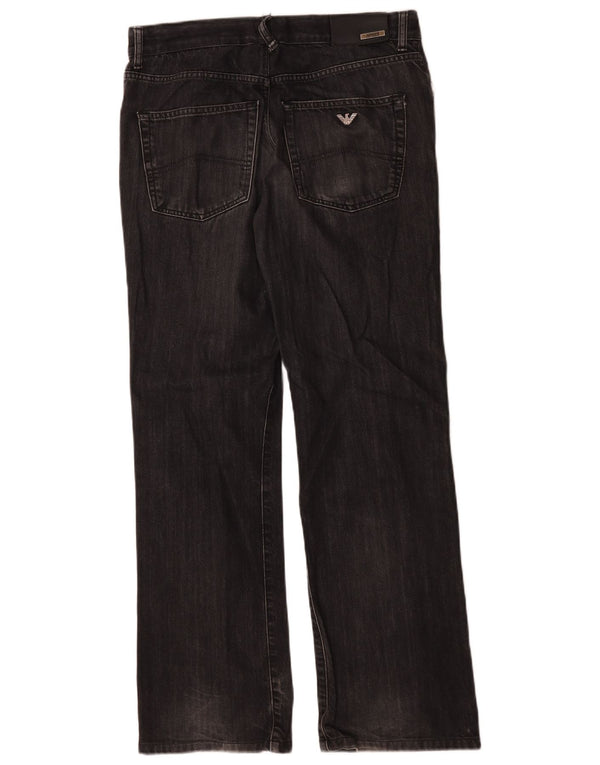 Armani Mens Bootcut Jeans W34 L31 Grey