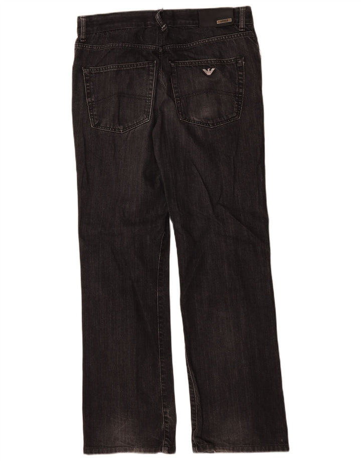 Armani Mens Bootcut Jeans W34 L31 Grey
