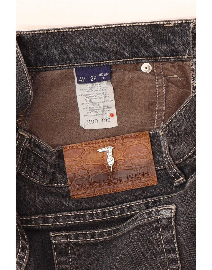 Trussardi Jeans Womens Straight W26 L28 Grey Cotton