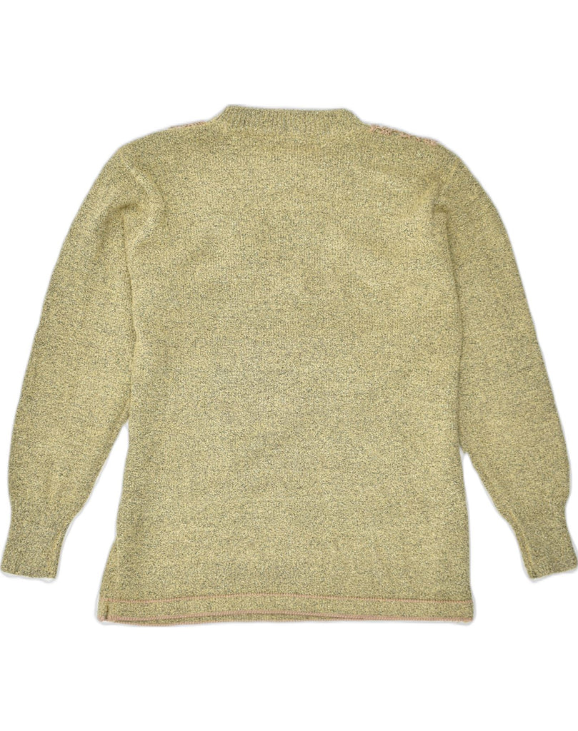 VINTAGE Womens Turtle Neck Jumper Sweater UK 14 Large Khaki Acrylic | Vintage | Thrift | Second-Hand | Used Clothing | Messina Hembry 