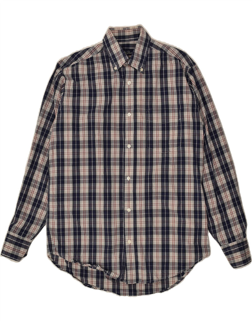 DACK'S Mens Regular Fit Shirt Small Navy Blue Check Cotton | Vintage Dack's | Thrift | Second-Hand Dack's | Used Clothing | Messina Hembry 