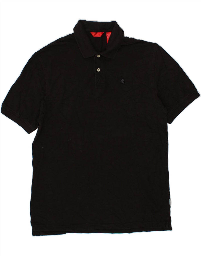 IZOD Mens Polo Shirt Large Black Cotton Vintage Izod and Second-Hand Izod from Messina Hembry 