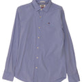 Tommy Hilfiger Mens Slim Fit Shirt Medium Blue Cotton