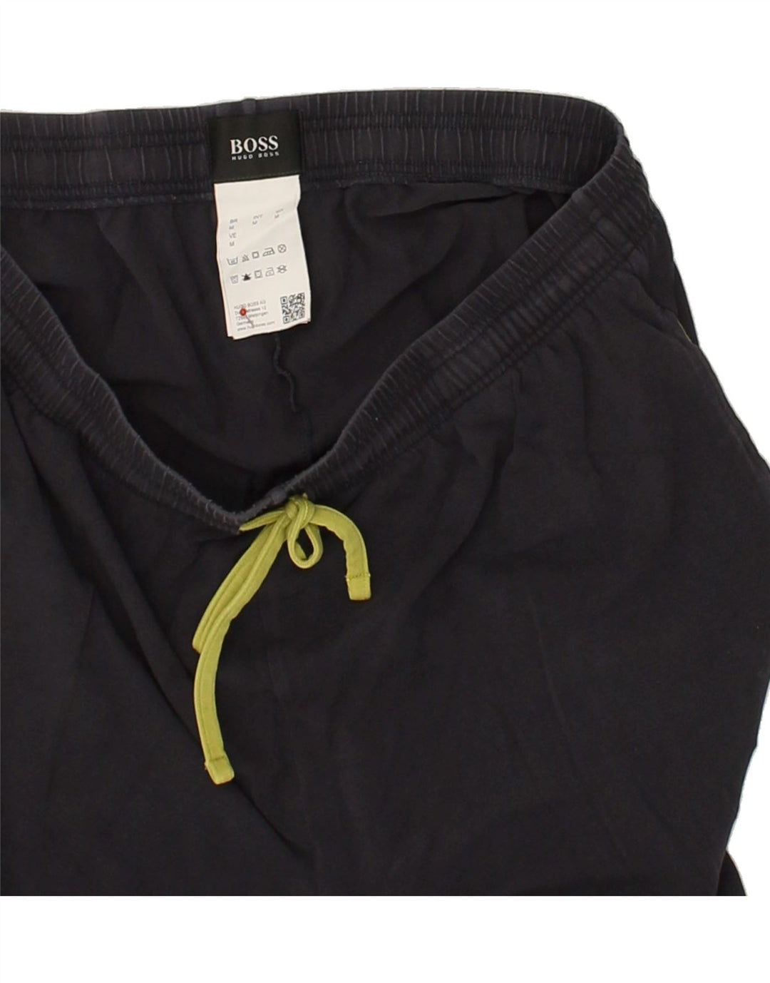 HUGO BOSS Mens Graphic Sport Shorts Small Navy Blue Cotton