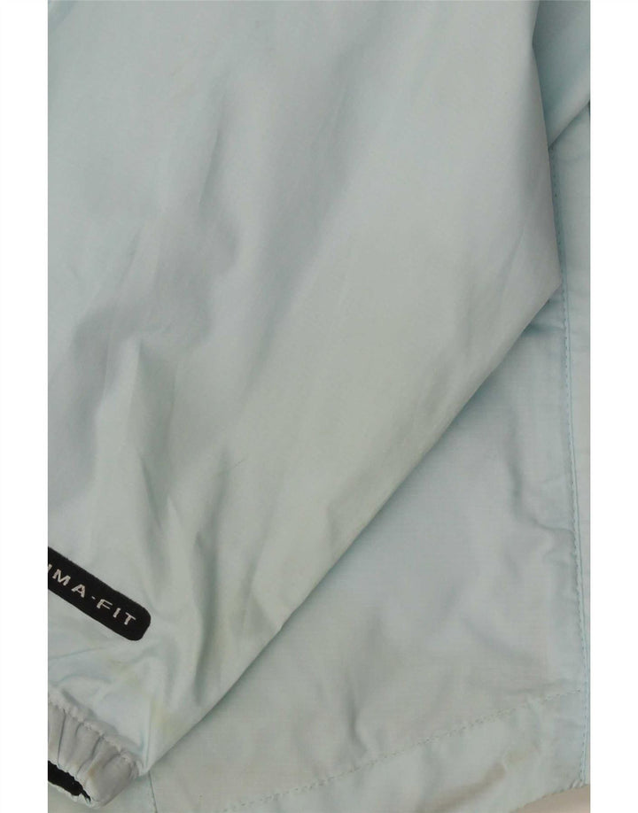 Nike Womens Pullover Tracksuit Top Jacket US 8/10 Medium Blue Polyester