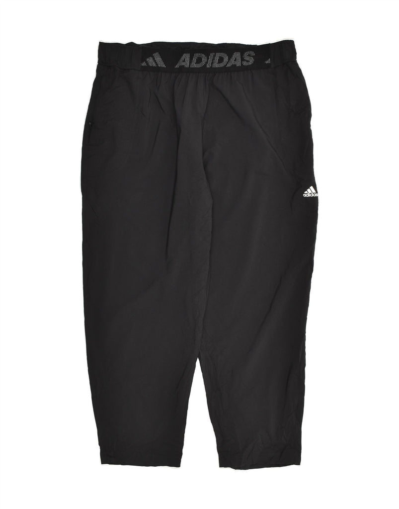 ADIDAS Womens Tracksuit Trousers UK 20- 22 XL Black Polyester | Vintage Adidas | Thrift | Second-Hand Adidas | Used Clothing | Messina Hembry 