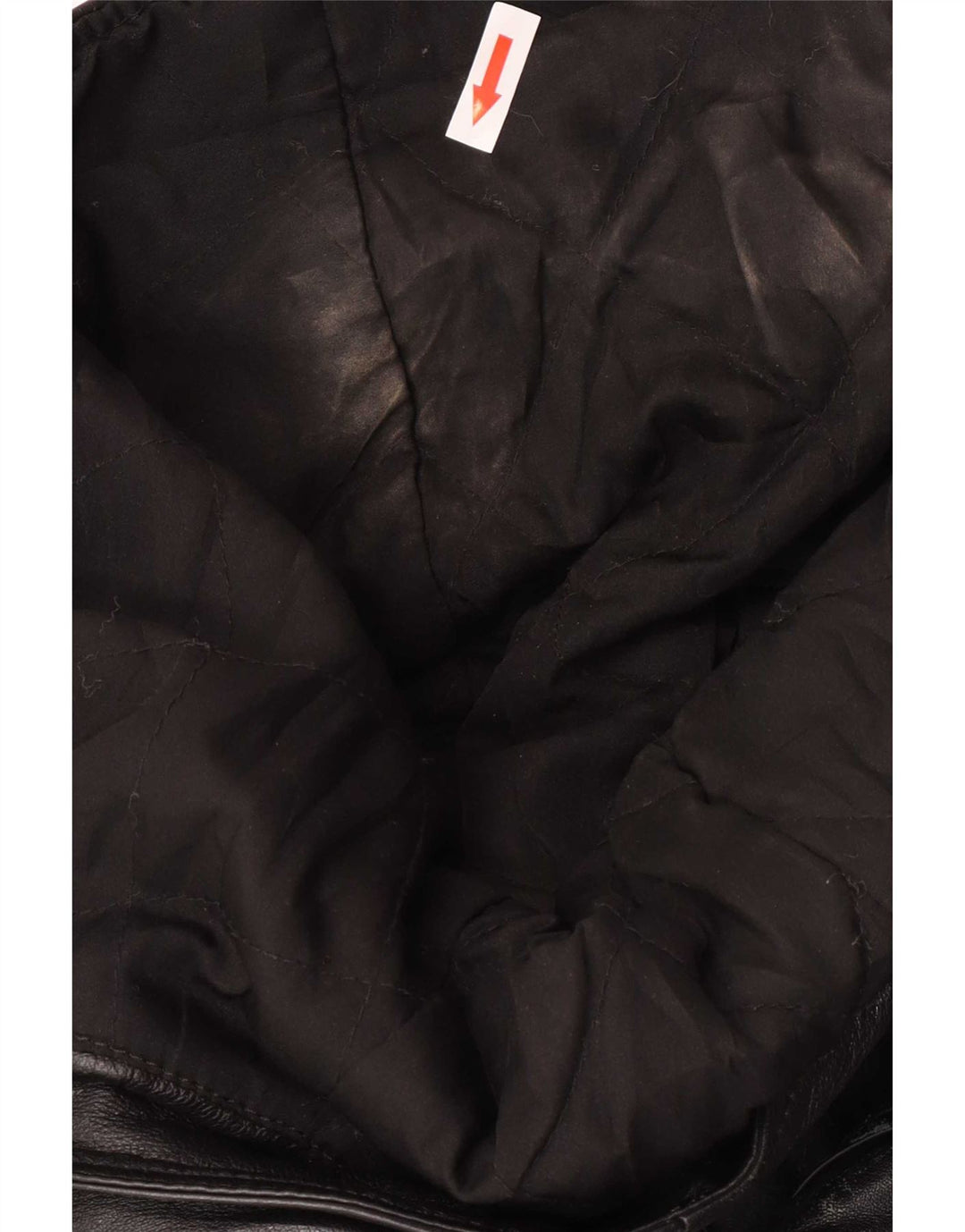 Conbipel Mens Hooded Duffle Leather Jacket IT 56 2XL Black