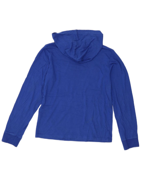 Champion Boys Graphic Hoodie Jumper 13-14 Years XL Blue Cotton