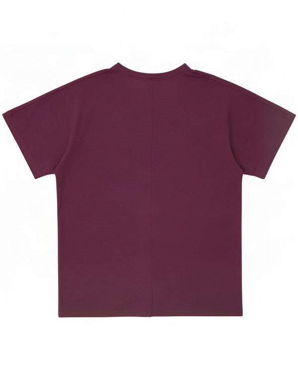 Zara Womens Oversized T-Shirt Top UK 20 2XL Purple