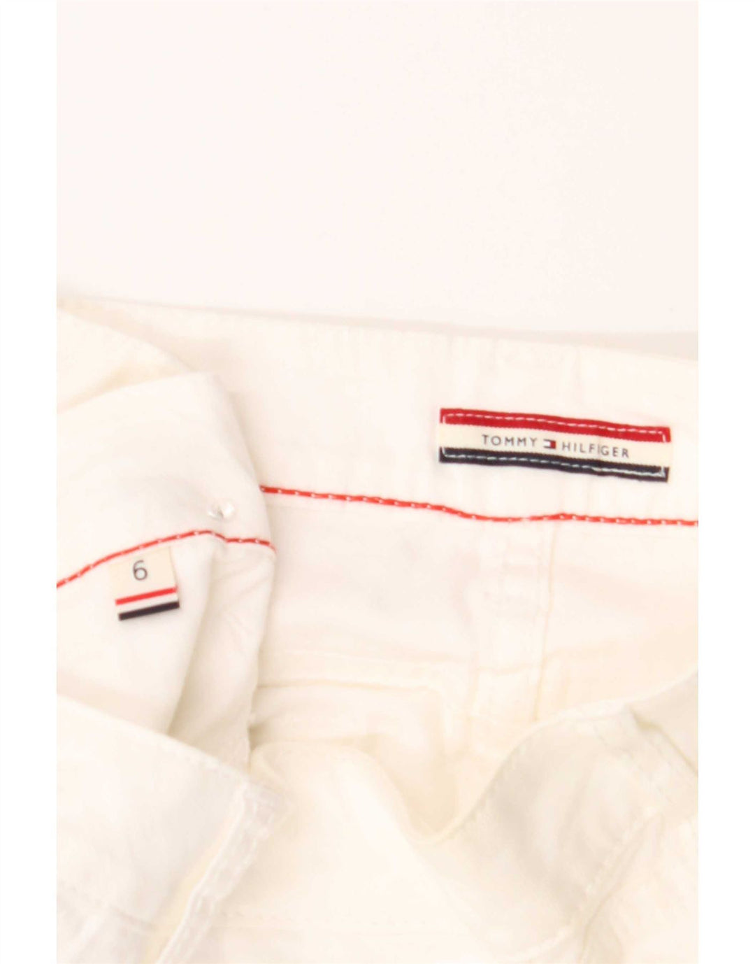 Tommy Hilfiger Womens Chino Shorts US 6 Medium W32 White Cotton