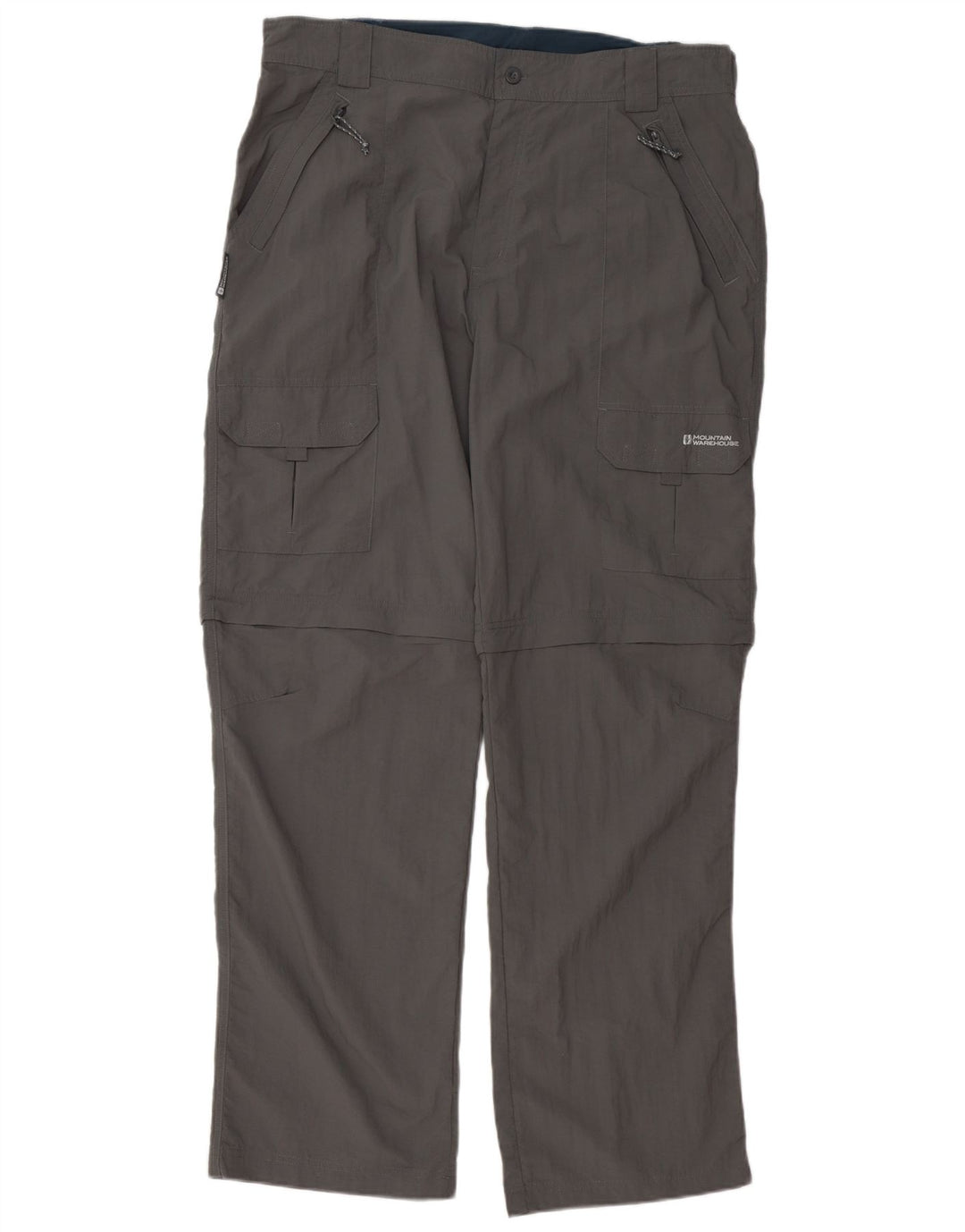 Mountain Warehouse Mens Straight Cargo Trousers W38 L34 Grey Nylon