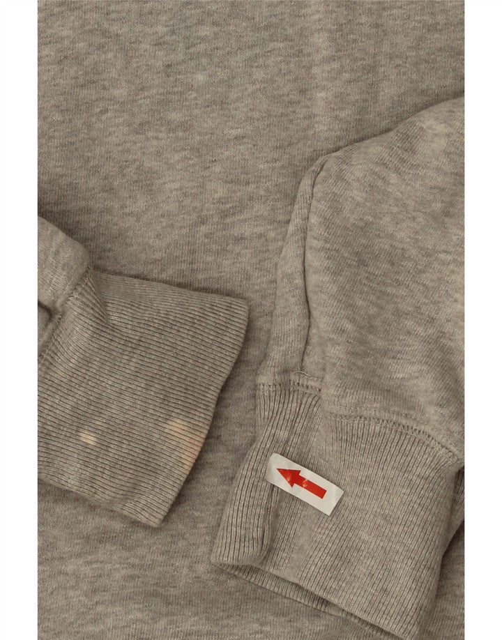 Jack Wills Mens Graphic Sweatshirt Jumper Medium Grey Flecked Cotton