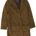 Jack Wills Womens Oversized Overcoat UK 10 Small Khaki Polyester