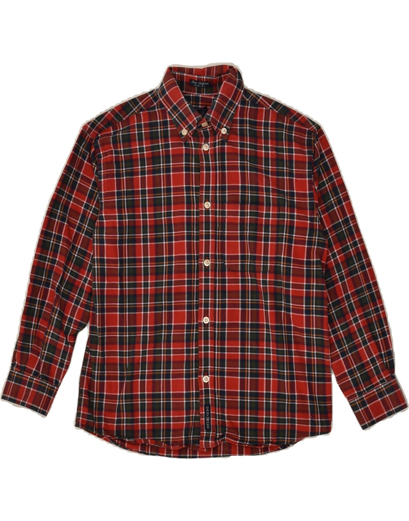 GANT Boys Flannel Shirt 7-8 Years Medium Red Check Cotton | Vintage Gant | Thrift | Second-Hand Gant | Used Clothing | Messina Hembry 