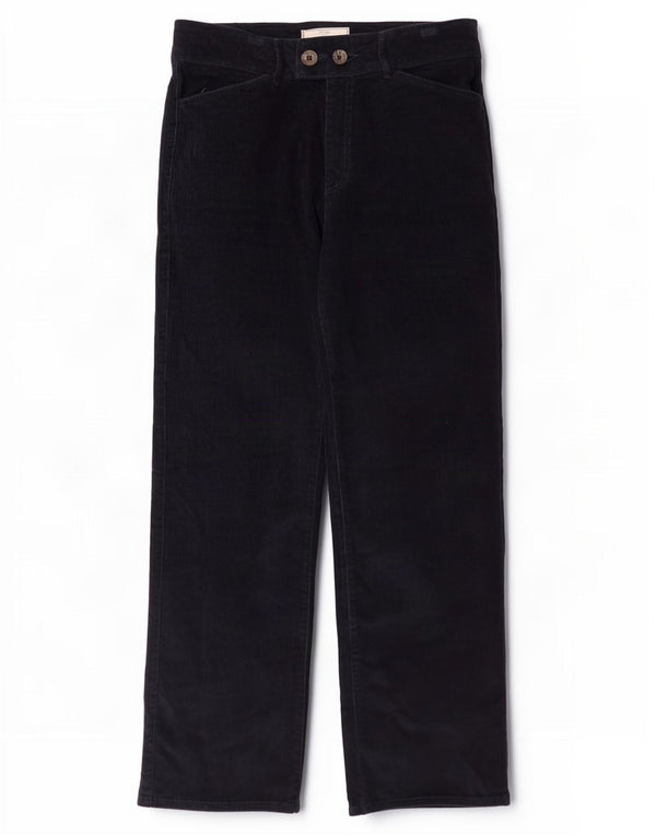 Fat Face Womens Straight Corduroy Trousers UK 12 Medium W30 L30 Navy Blue
