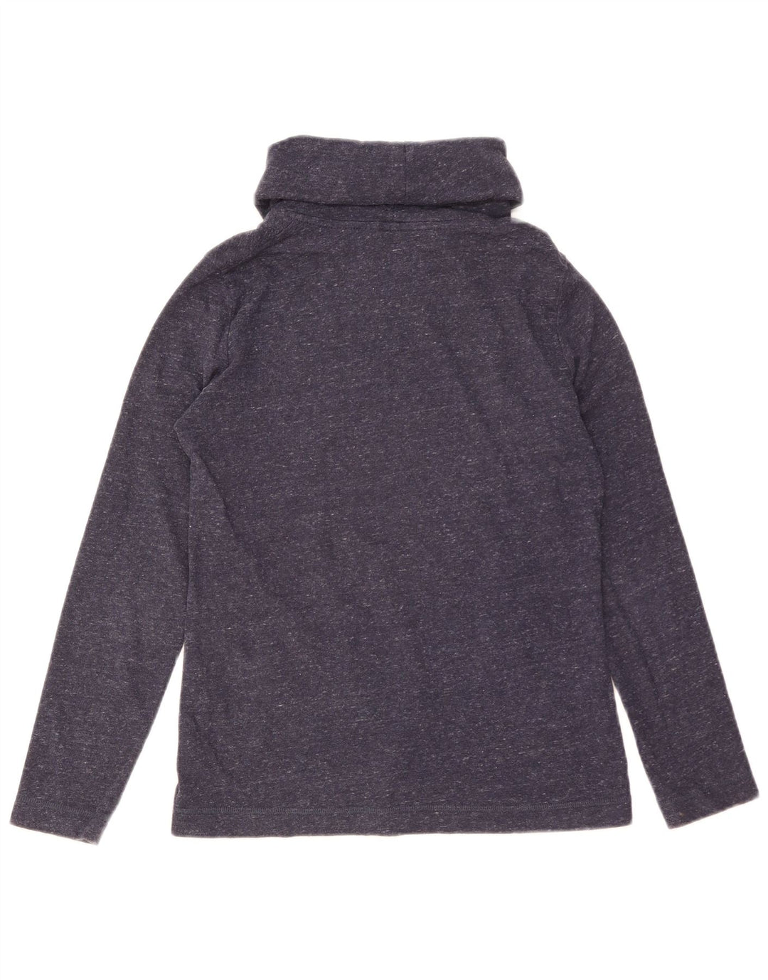 Marks & Spencer Womens Sweatshirt Jumper UK 10 Small Navy Blue Flecked