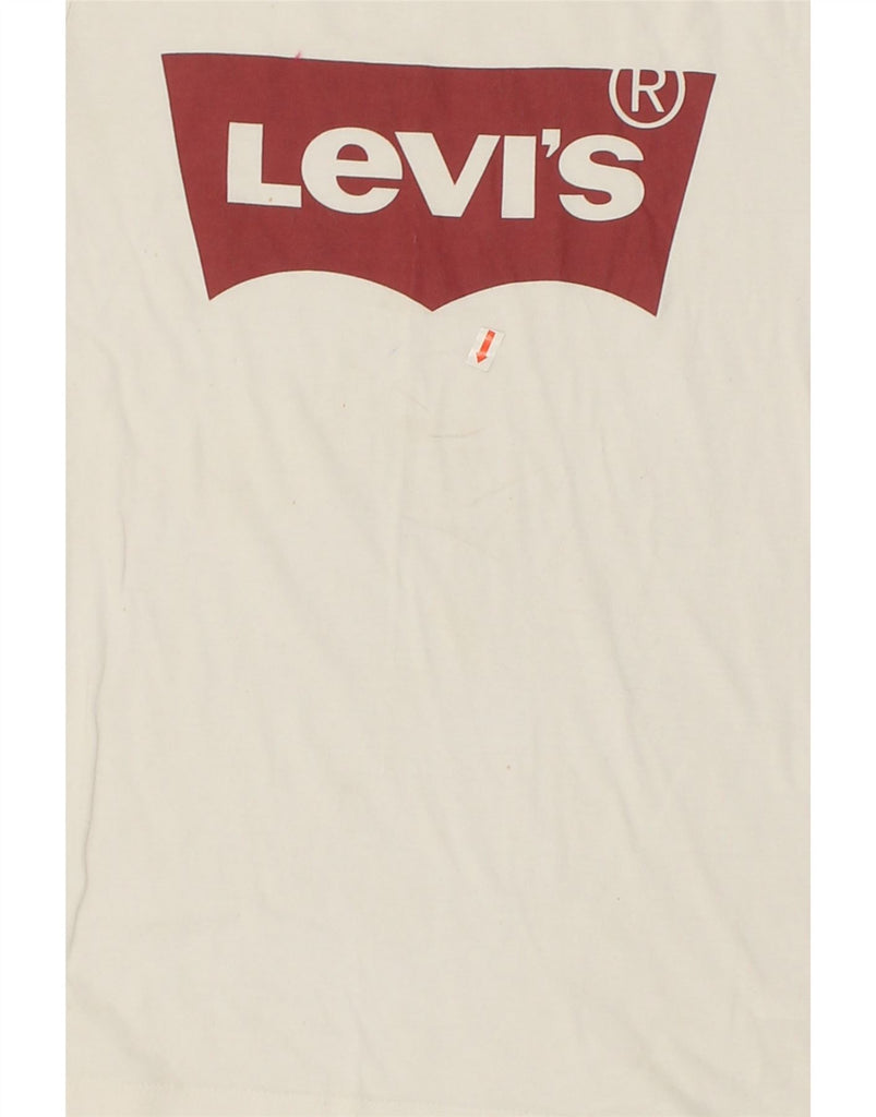 LEVI'S Girls Graphic T-Shirt Top 11-12 Years Off White | Vintage Levi's | Thrift | Second-Hand Levi's | Used Clothing | Messina Hembry 