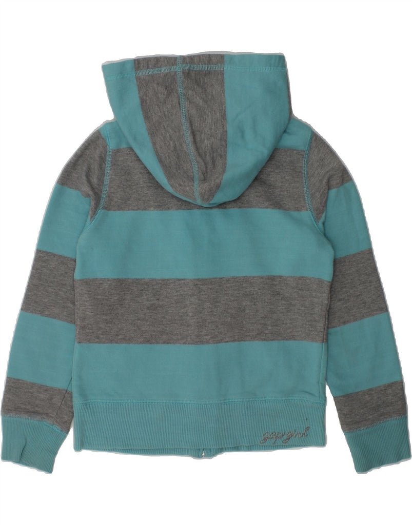 GAP Boys Zip Hoodie Sweater 5-6 Years Small  Blue Striped Cotton | Vintage Gap | Thrift | Second-Hand Gap | Used Clothing | Messina Hembry 