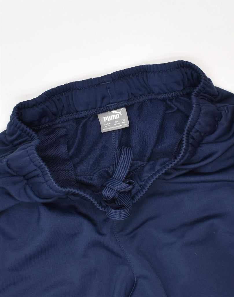 PUMA Boys Tracksuit Trousers 13-14 Years Navy Blue Polyester | Vintage Puma | Thrift | Second-Hand Puma | Used Clothing | Messina Hembry 